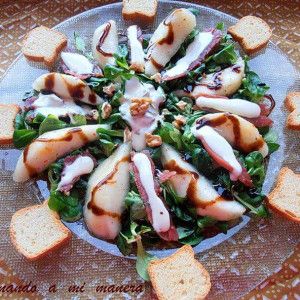 ensalada de pera