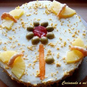 pastel salado de piña