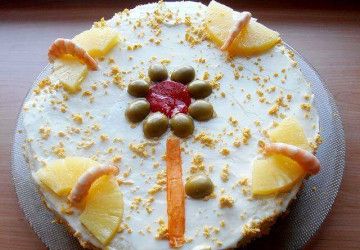 pastel salado de piña