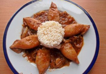 chipirones encebollados