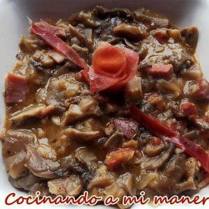 receta de setas guisada