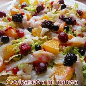 ensalada de naranja y bacalao ahumado