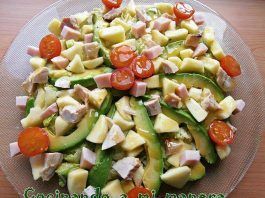 ensalada de pollo y manzana