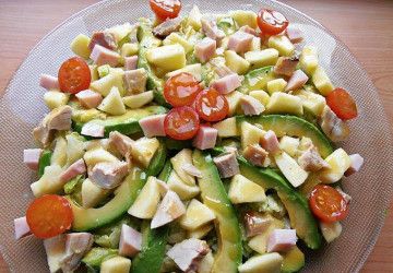 ensalada de pollo y manzana