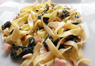 tagliatelle con espinacas