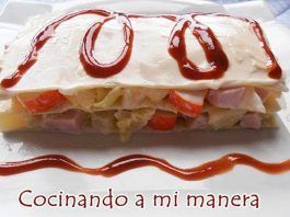 lasaña fria de verano