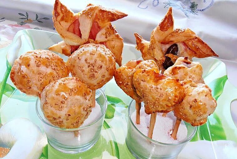 aperitivos con hojaldre