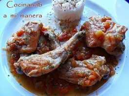conejo guisado con verduras
