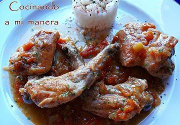 conejo guisado con verduras