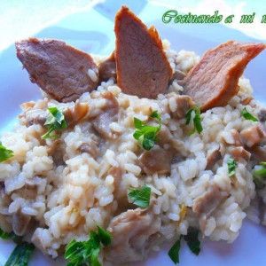 risotto con setas