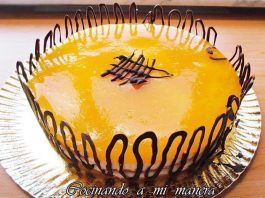 tarta de melocoton