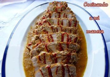 receta de lomo relleno