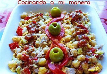 ensalada de garbanzos