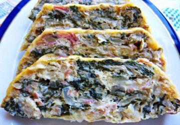 pastel de acelgas