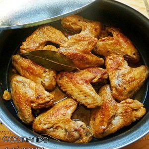 alitas de pollo al ajillo