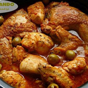 pollo en salsa provenzal