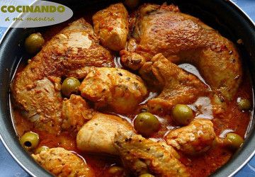 pollo en salsa provenzal