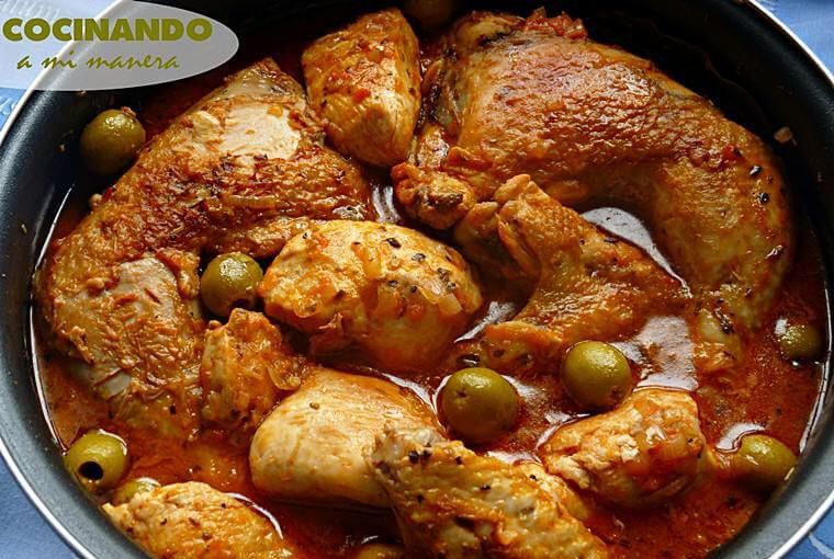 pollo en salsa provenzal