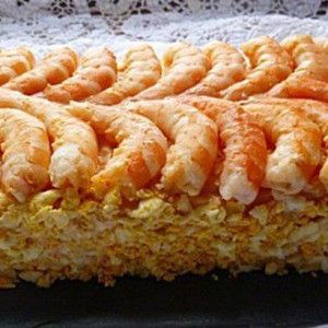 pastel de langostinos