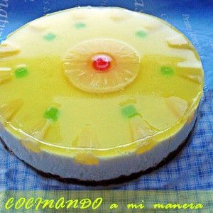 tarta de piña fria