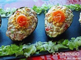 aguacates rellenos de salmon