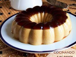 flan de café bicolor
