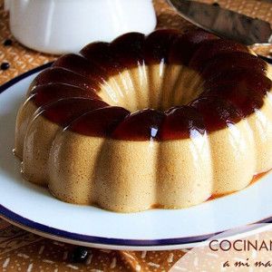 flan de café bicolor