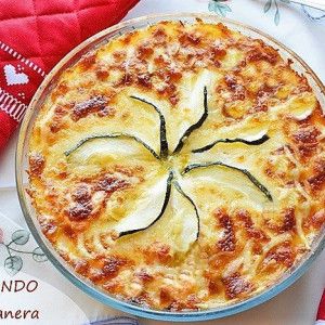 pastel de calabacín y salmón