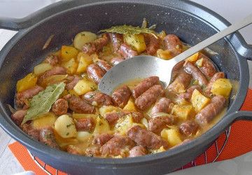 salchichas al vino
