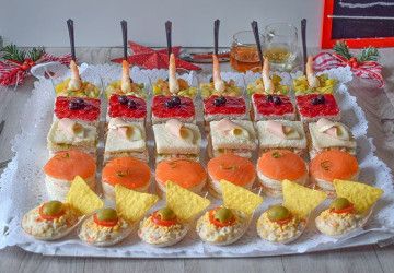 canapes para navidad