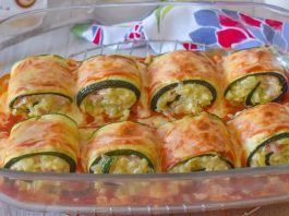 calabacines al horno jamon y queso