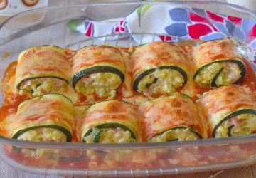 calabacines al horno jamon y queso