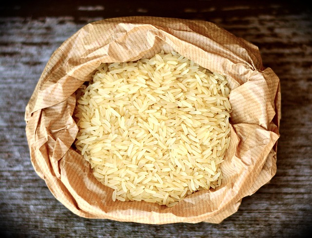muestra de arroz