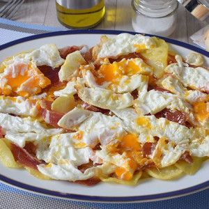 receta de huevos rotos