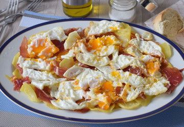 receta de huevos rotos