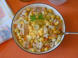ensalada de garbanzos atun