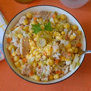 ensalada de garbanzos atun