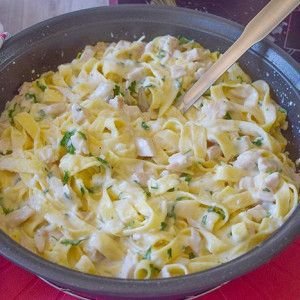 PASTA CON POLLO CREMOSA