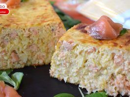 pastel de salmon