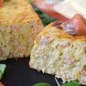 pastel de salmon