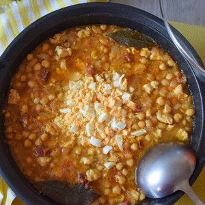 guiso de garbanzos receta