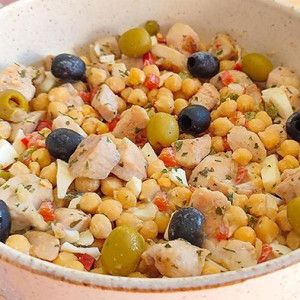 salpicon o ensalada de garbanzos