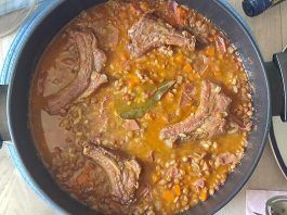 lentejas con arroz