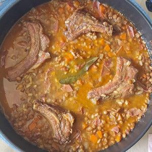 lentejas con arroz