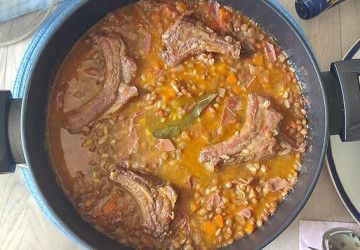 lentejas con arroz