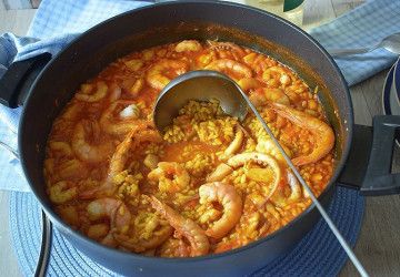 arroz meloso marisco