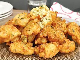 buñuelos de calabacin y yogur