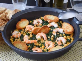 garbanzos con espinacas