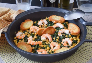 garbanzos con espinacas