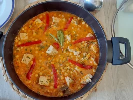 guiso de garbanzos tierra mar
